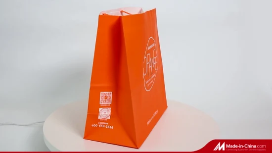 Envasado de alimentos para llevar Bolsas de papel Kraft Snack Donuts Pollo frito Asado Bolsa de embalaje de almacenamiento de papel Kraft Bolsas Kraft blancas y marrones a prueba de grasa a precio económico